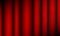 Background with red velvet curtain. Theatrical drapes