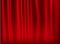 Background with red velvet curtain. Vector