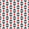 Background with repeating triangles and circles. Seamless pattern.