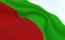 Background Republic Of Bulgaria Flag in folds. Tricolour Bulgarian banner. Pennant with stripes concept up close. South-Eastern