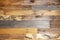 Background - repurposed wood planks- a few have unusual fractal lightning high voltage lichtenberg wood burning patterns