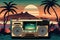 Background Retro Radio 80s