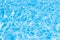 Background of rippled pattern of clean water in blue swimming po