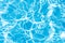 Background of rippled pattern of clean water in blue swimming po