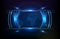 background of round futuristic technology user interface screen hud
