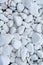 Background from rounded beautiful white pebbles