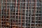 Background with rusty grid. Construction and industrial theme.