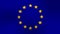 Background seamless loop video full HD eu flag waving in wind - symbol of european union