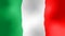 Background seamless loop video full HD italian flag waving in wind - symbol of italy