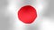 Background seamless loop video full HD japanese flag waving in wind - symbol of japan