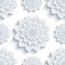 Background seamless pattern with 3d flower chrysanthemum