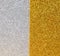 background of shimmering glitter half golden and half silver ide