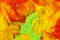 Background smear mixed colors green yellow orange red