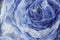 Background spiral folds of sparse margilan white and blue color hand-colored silk