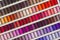 Background spool of sewing threads colorful sort