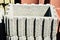 Background of stack concrete block