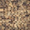 Background of Stacked Wood Cut in Squared Timber