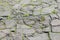 background, stone tiles in the park walkway sidewalk, close up photo