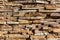 Background of stone wall texture. The surface of the stones is brown