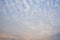 Background of stratocumulus clouds on blue sky