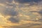 Background Of Stratocumulus Clouds And Sky