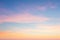 Background of sunrise sky with gentle colors of soft clouds