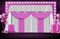 background of sweet pink wedding backdrop, celebration party concept