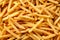 Background texture of golden French fries