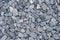 Background texture of gray rubble and gravel