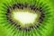 Background texture Green fruit kiwi close up