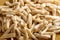 Background texture of handmade caserecce pasta