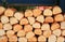 Background texture heap of many Loaf of breads