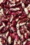 Background texture large red-and-white beans, legumes