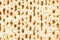 Background texture matzah, unleavened bread. Matzo top view