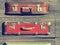 Background texture. Old retro vintage suitcases valise on wooden boards. Collecting gathering in way of vacation road and travel