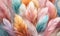 background texture with pastel feathers. Selective focus.