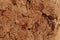 Background texture of a porous brown bread