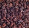 Background texture of several dried currants.