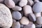 Background texture of smooth oceanic stones