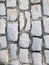 Background texture street of cobble stones or paving stones
