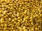 Background texture of yellow corn kernels.