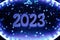 Background to New Year 2023. Beautiful Panoramic web banner