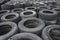 Background of used car tires