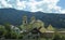 Background view of a beautiful Christian church in a village in Tyrol