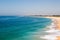 Background View at Cape Trafalgar turquoise sea ocean white foam