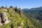 Background view of the medieval village of Siurana in Catalonia, Spain