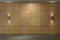 Background wall of plywood panels