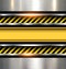 Background with warning stripes