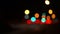 Background of washed bokeh lights of passing cars at night