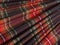 Background of wool fabric in Scottish cage pleated